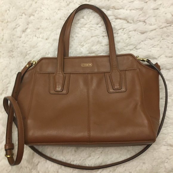Coach Handbags - COACH Leather Saddle Crossbody Satchel Purse Bag
